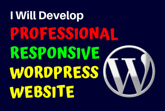 I will design professional wordpress website or web site design