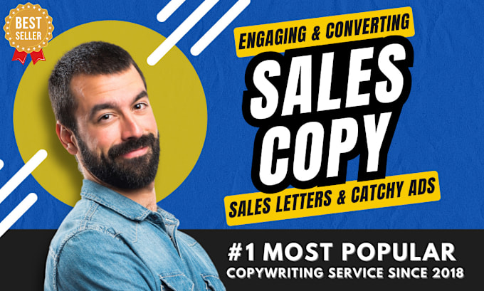 I will write persuasive sales copy, ad copy, marketing content